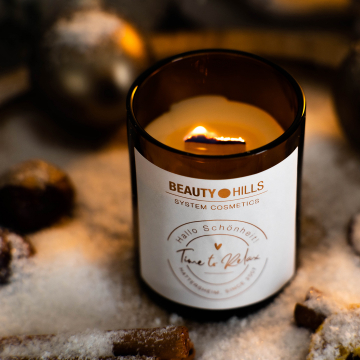Time to Relax – Beauty Candle. Арома-Свеча с бергамотом, корицей и натуральным воском. (30 часов)